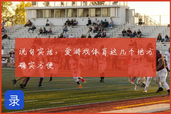 说句实话，爱游戏体育这几个地方确实方便